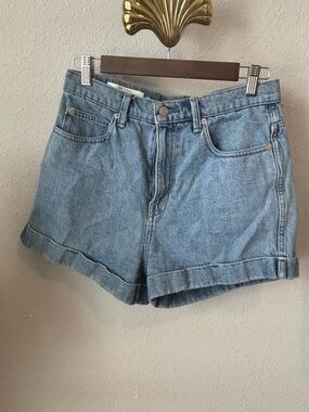 GAP Light Blue Rolled-Cuff Denim Shorts